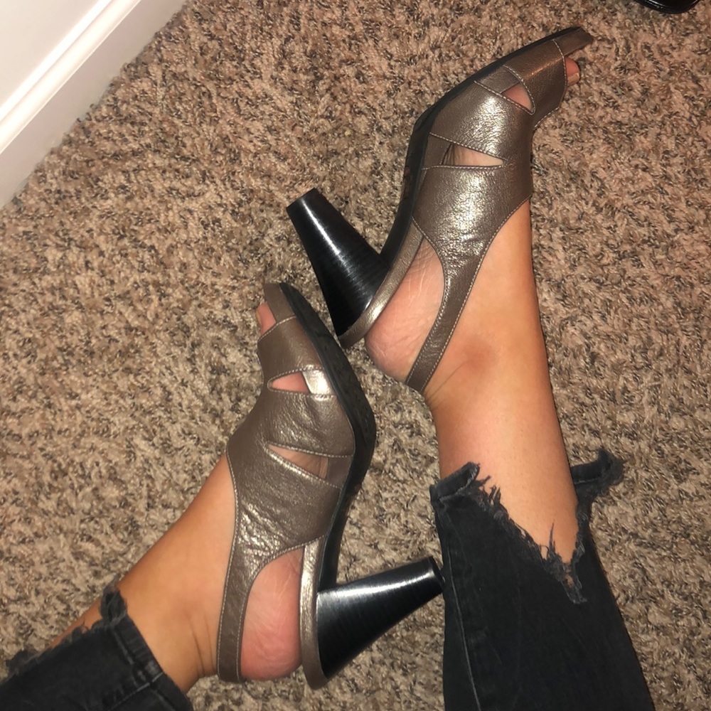 Clarks Metallic Heels